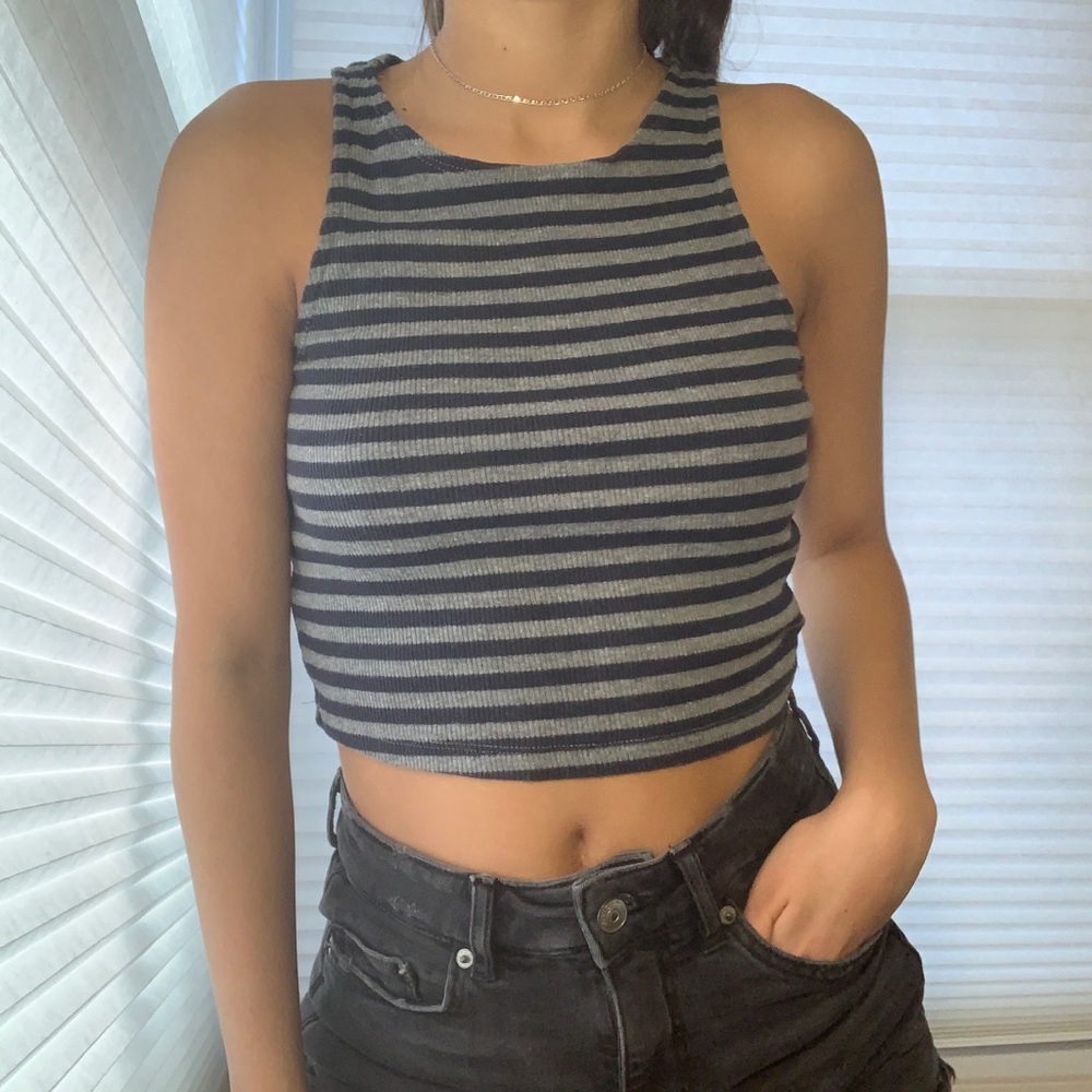 Tennis brand striped tank - Picture 1 of 1
